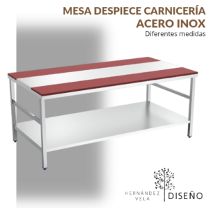 16. MESA DE DESPIECE MIXTA ACERO INOX